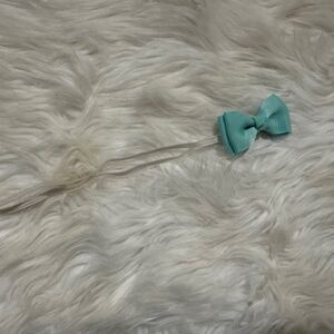Mint 2" Mini Bow on Skinny FOE elastic headband 7517 Handmade NWT Boutique